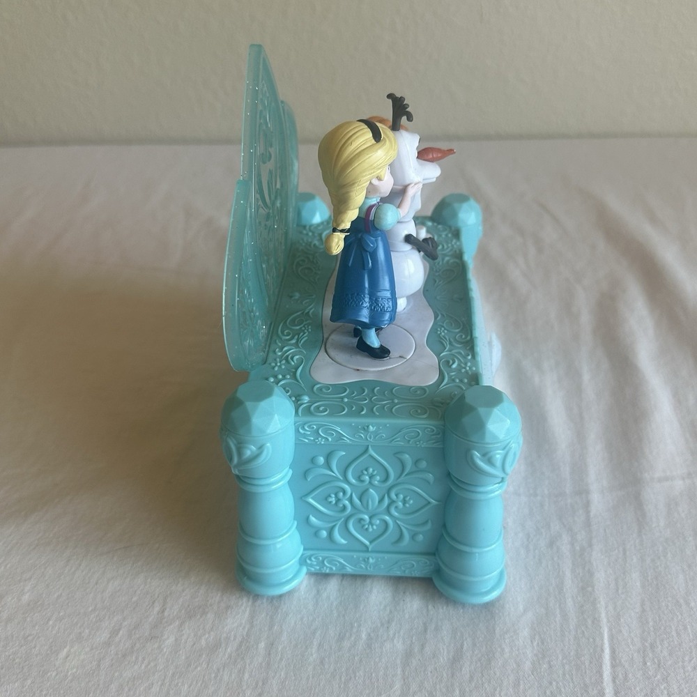 FROZEN Disney Jewelry Box Do You Want To Build A Snowman Animated Olaf Anna Elsa - Picture 6 of 9